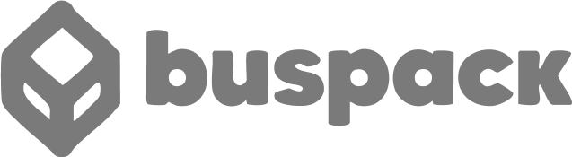Logotipo de Buspack, empresa de transporte de paquetería