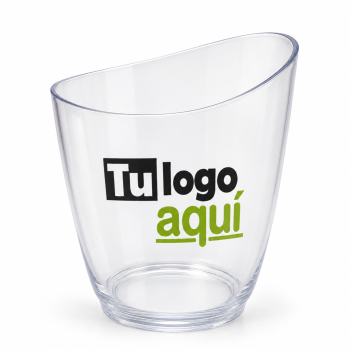Cubo de hielo transparente con logo personalizado
